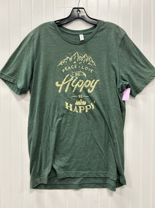 Top Ss By Bella + Canvas In Green, Size:L