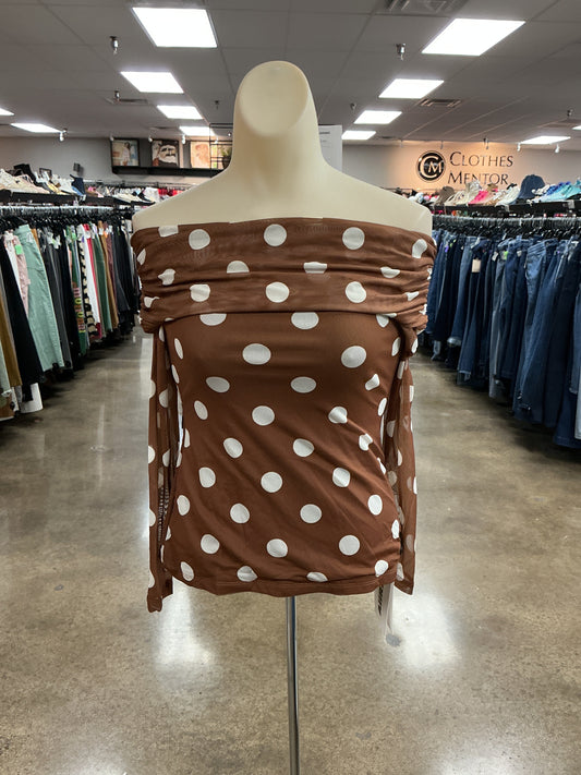 Top Ls By Clothes Mentor In Polkadot Pattern, Size:Xs
