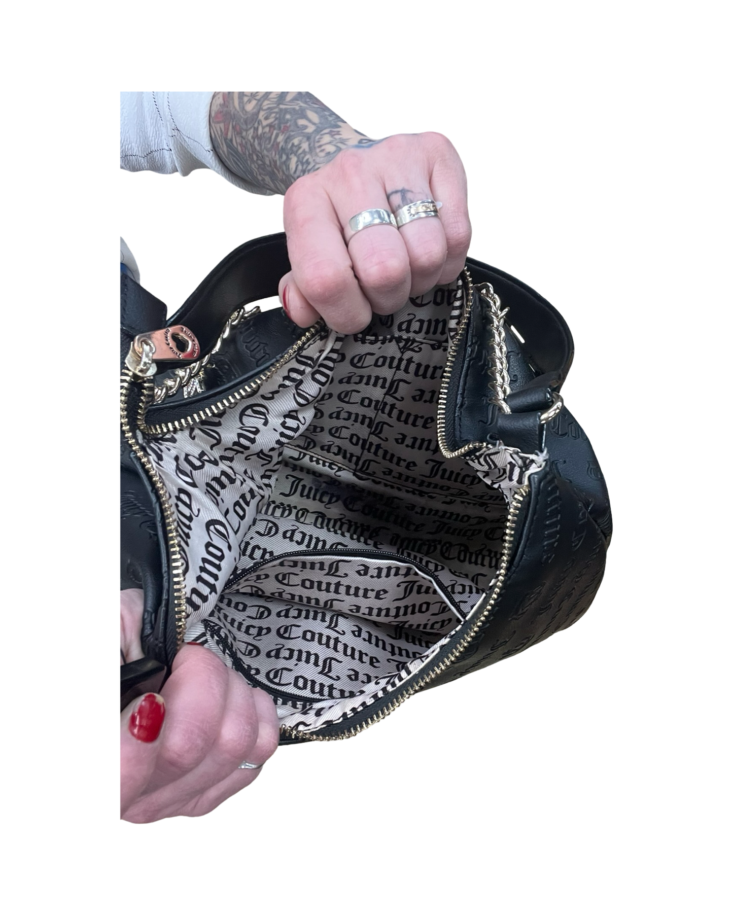 Handbag By Juicy Couture In Black, Size:Medium