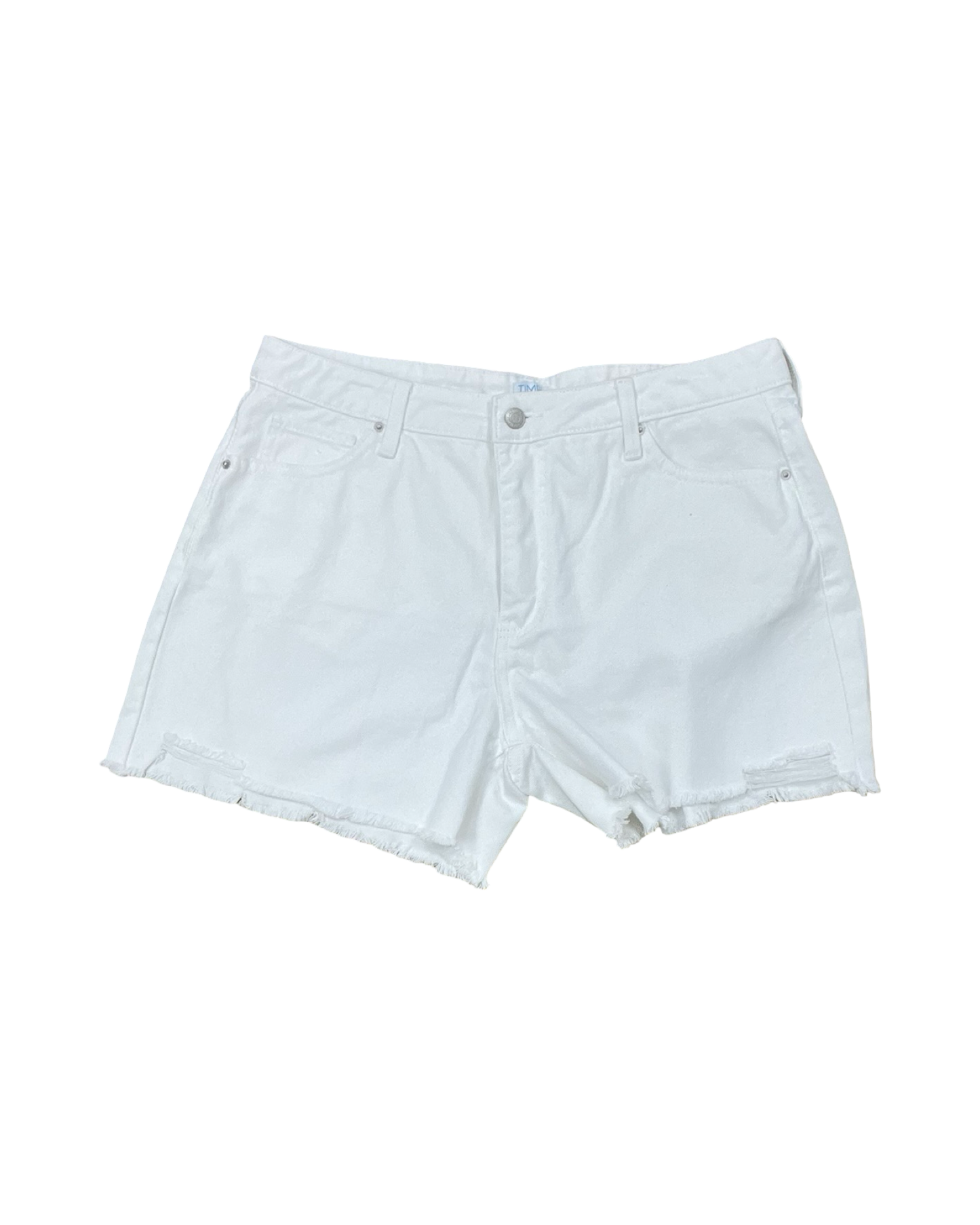 Shorts By Time And Tru In White Denim, Size:14