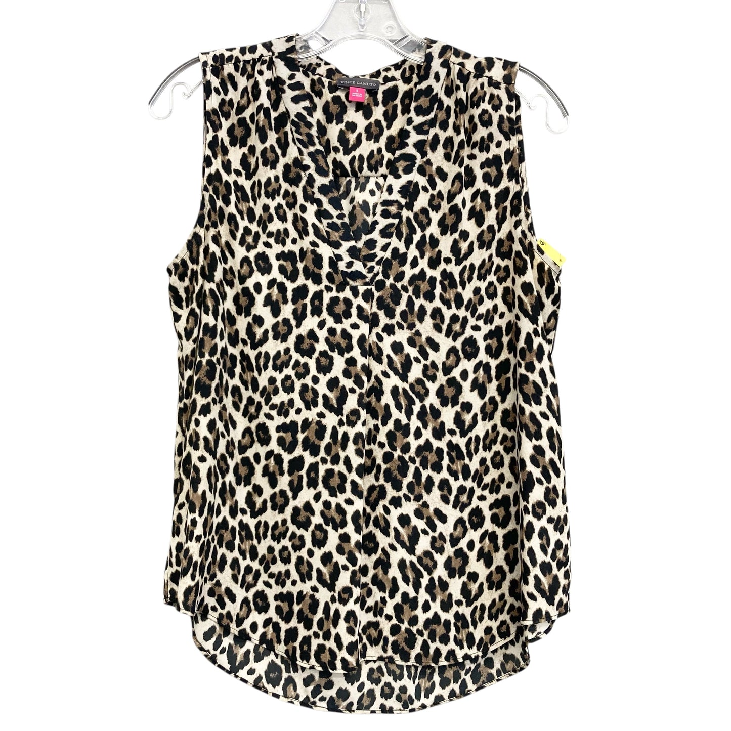 Top Sleeveless By Vince Camuto In Animal Print, Size:S