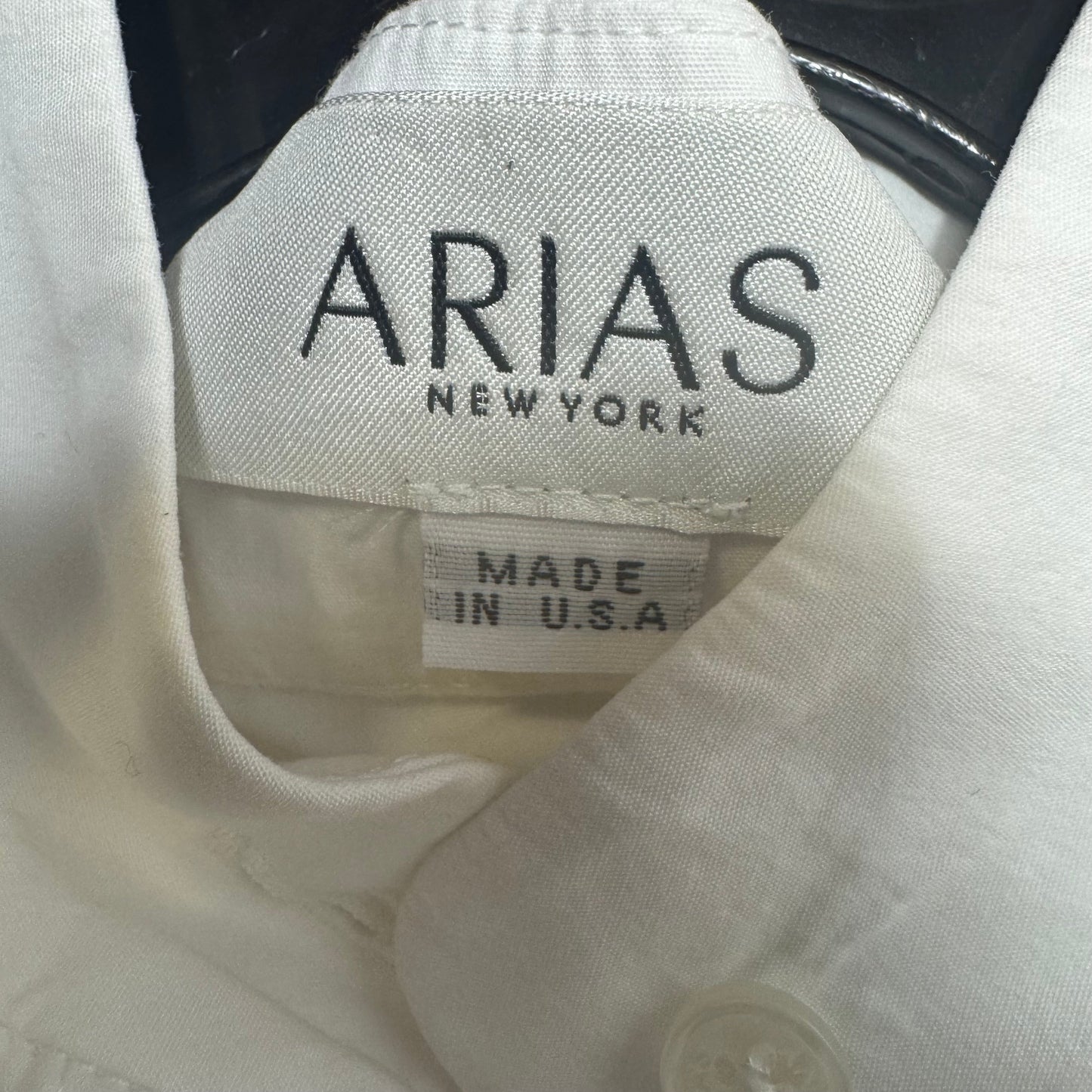 Tunic Long Sleeve By Arias In White, Size: 6