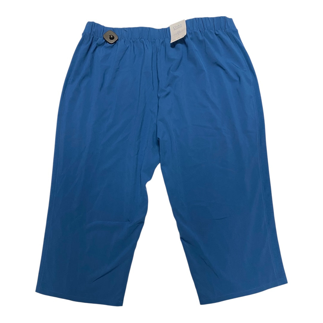 Athletic Pants By Croft And Barrow In Blue, Size:2X
