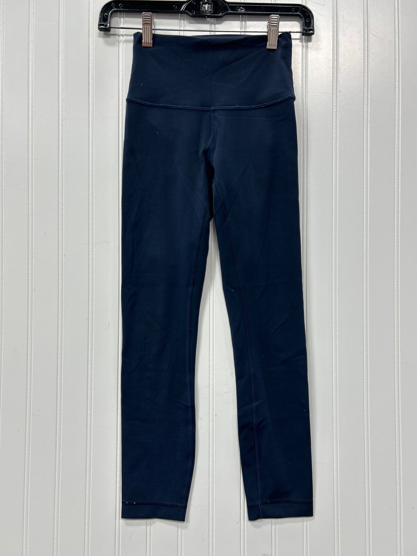 Athletic Leggings By Lululemon In Navy, Size:2