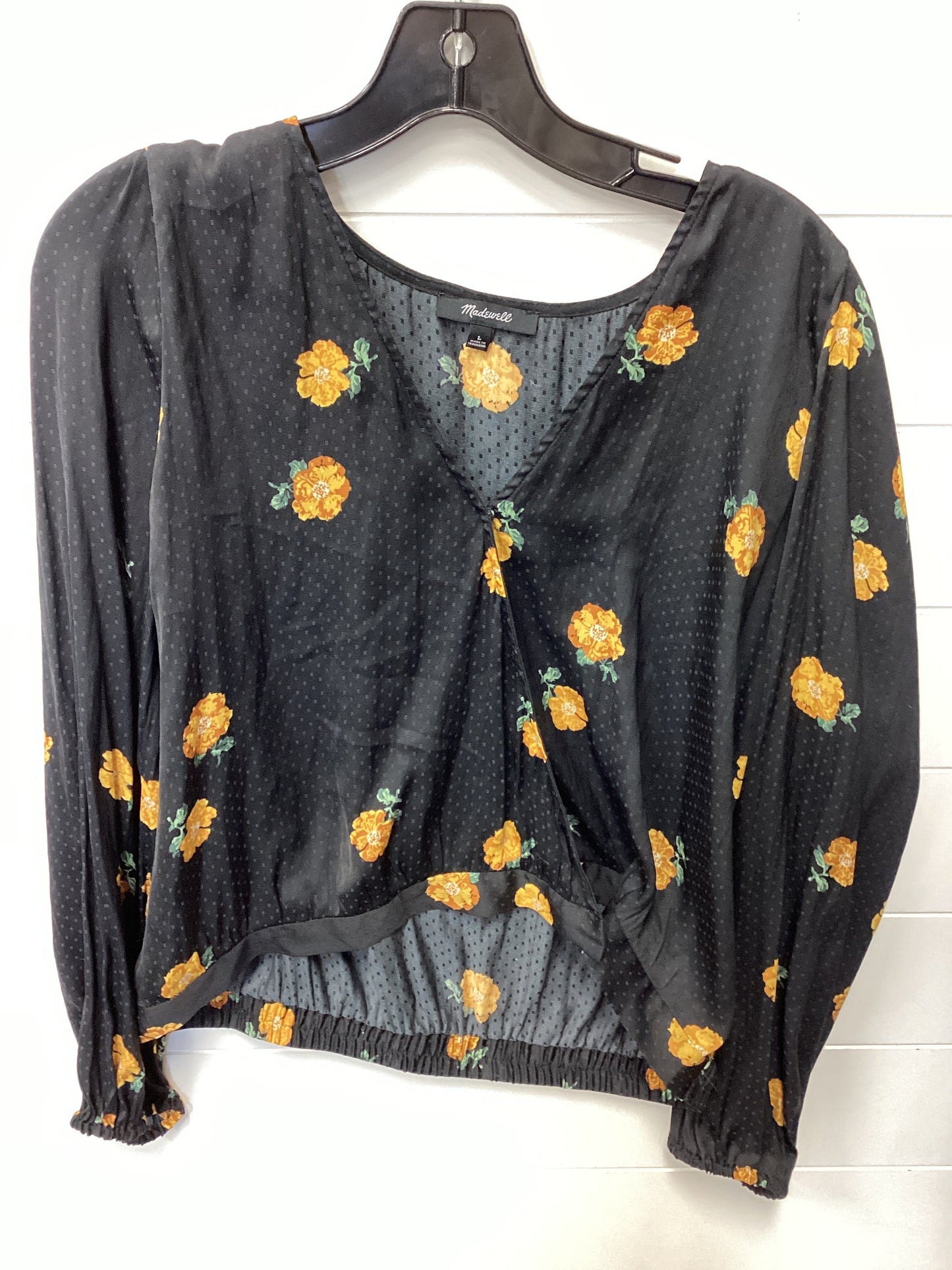 Top Ls By Madewell In Black, Size:L