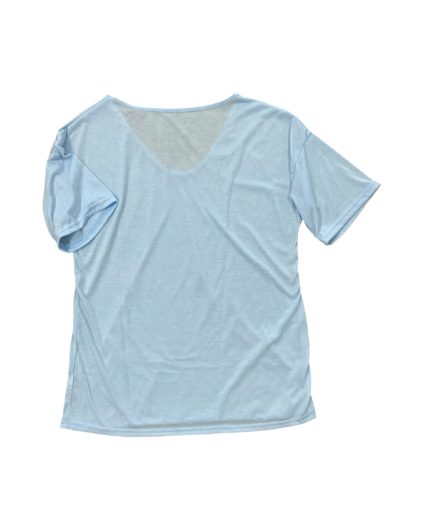 Top Ss Basic By Clothes Mentor In Blue, Size:L