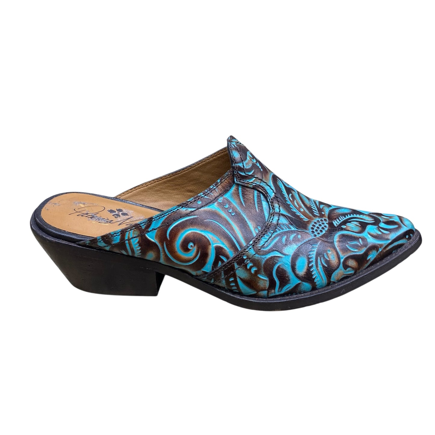 Shoes Designer By Patricia Nash In Blue & Brown, Size:8.5