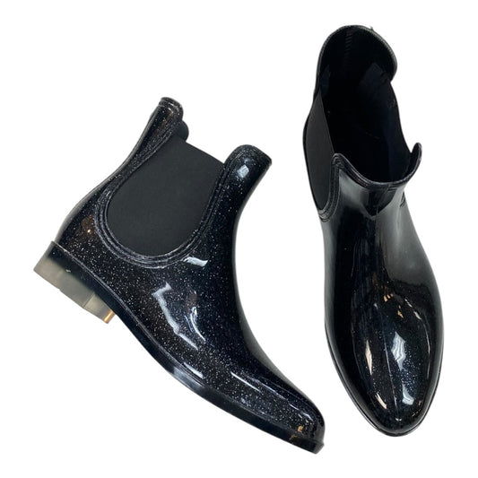 Boots Rain By Inc In Black, Size:7
