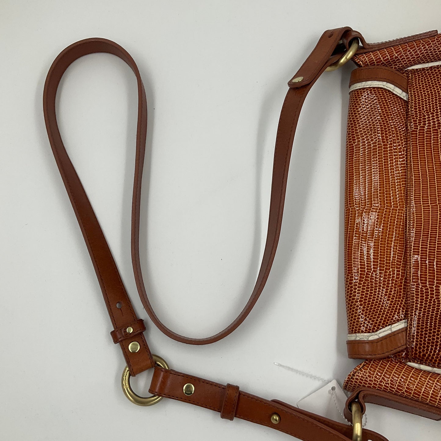 Crossbody Designer By Brahmin In Brown, Size:Medium