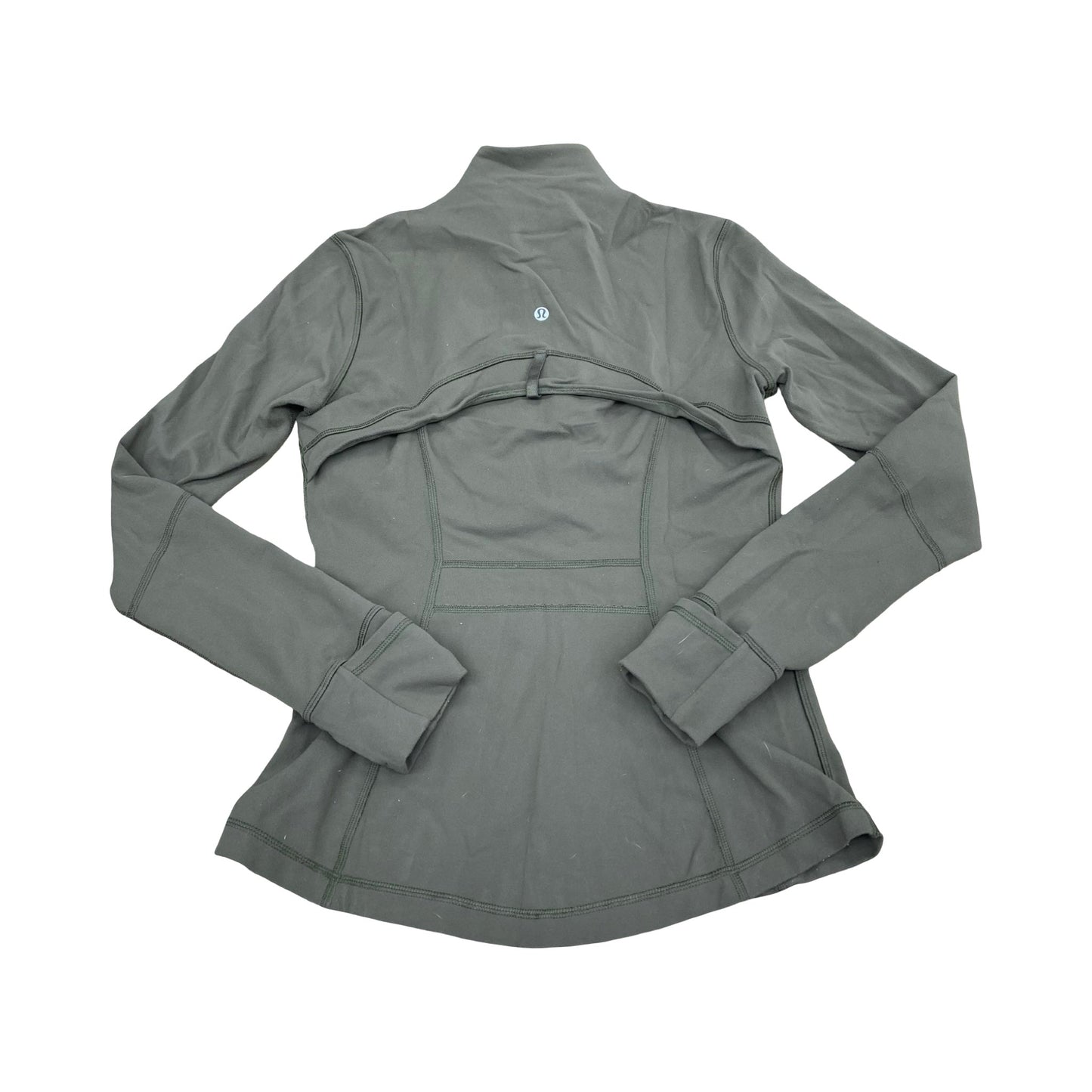 Athletic Jacket By Lululemon In Green, Size:8