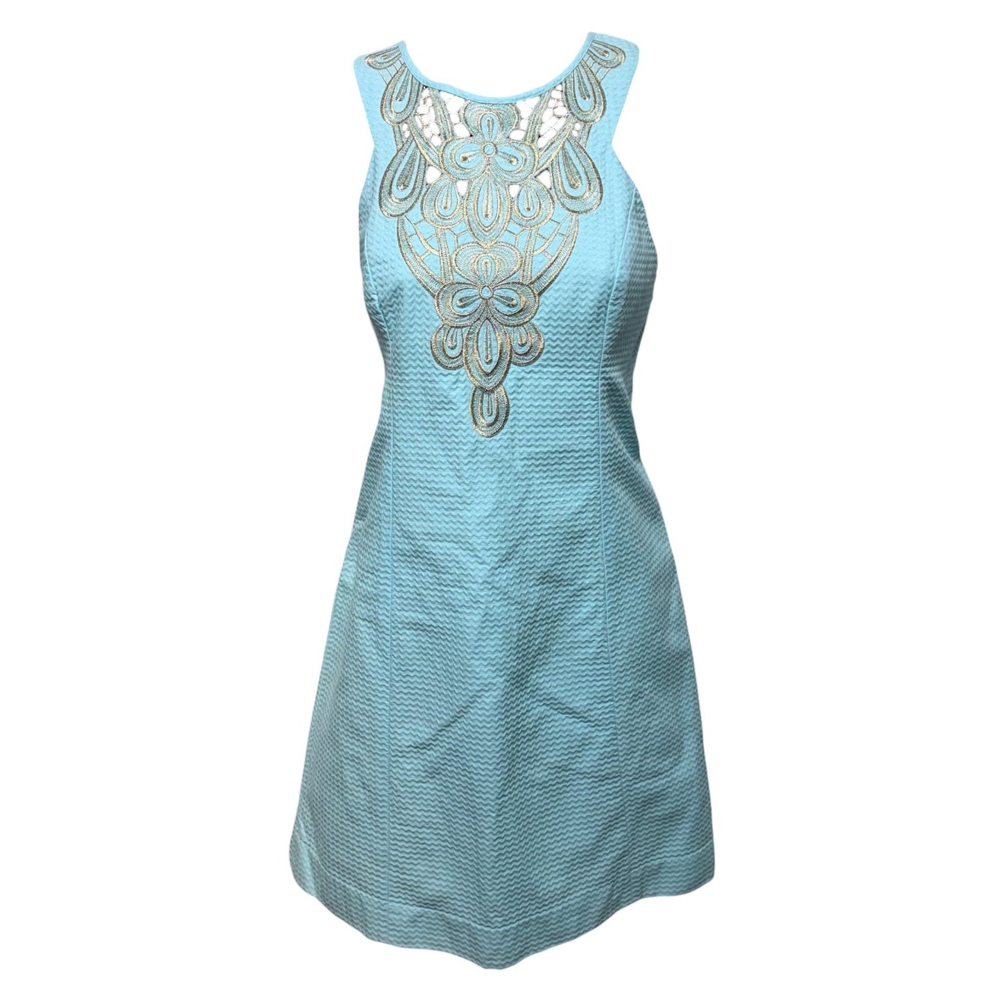 Largo Shift Dress Designer By Lilly Pulitzer In Breakwater Blue, Size: 6