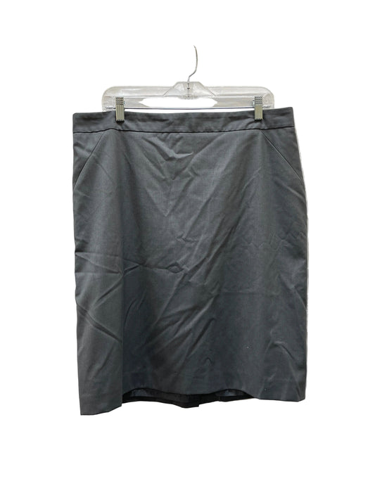 Skirt Midi By Ann Taylor In Grey, Size:16
