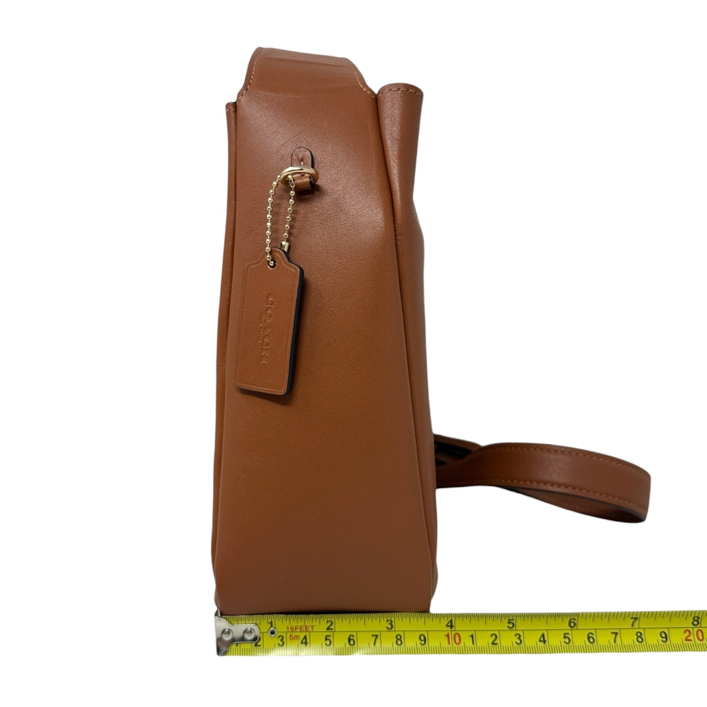 Hadley Smooth Leather Crossbody Bag Designer By Coach, Size: Medium