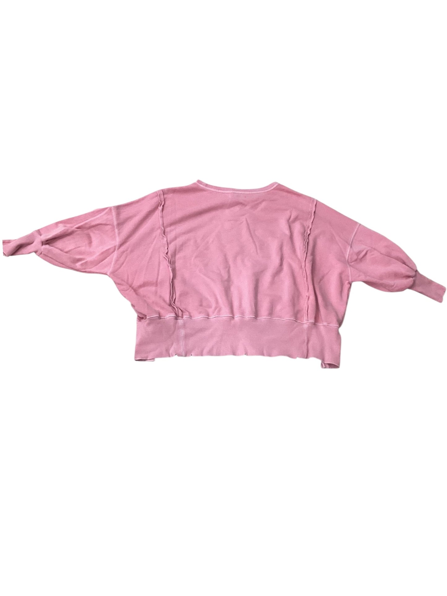 Athletic Sweatshirt Crewneck By We The Free In Pink, Size:S