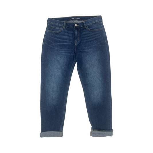 Jeans Boyfriend By Old Navy In Blue Denim, Size:12