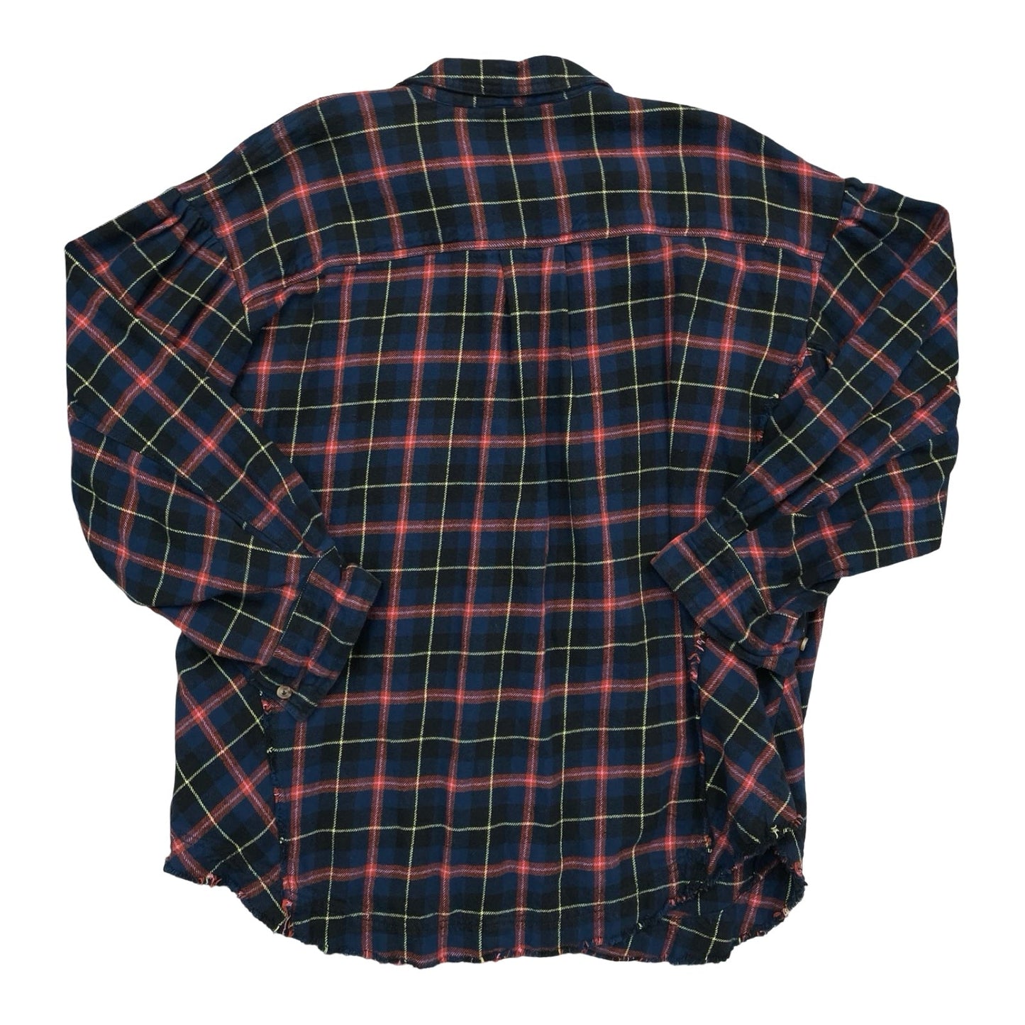 Top Ls By We The Free In Plaid Pattern, Size:M
