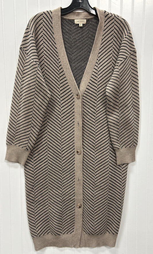 Sweater Cardigan By Promesa In Taupe, Size:M