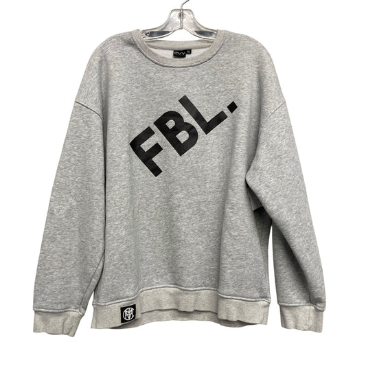 Athletic Sweatshirt Crewneck By CVY In Grey, Size:Xl
