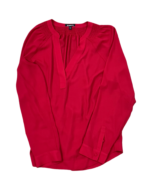 Top Ls By Express In Red, Size:L