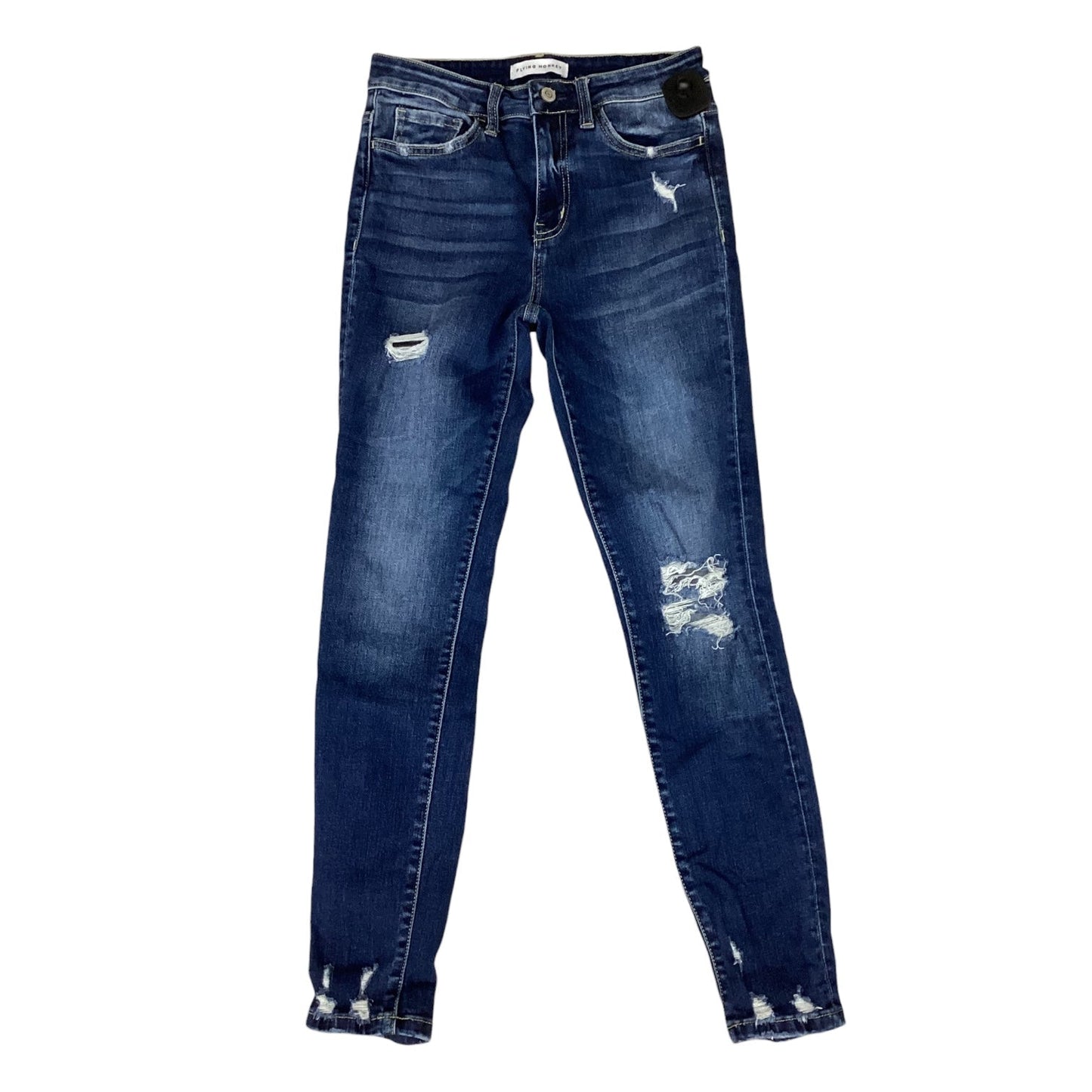 Jeans Skinny By Flying Monkey In Blue Denim, Size:2