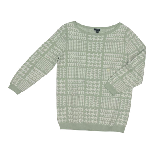 Sweater By Ann Taylor In Green & White, Size:M
