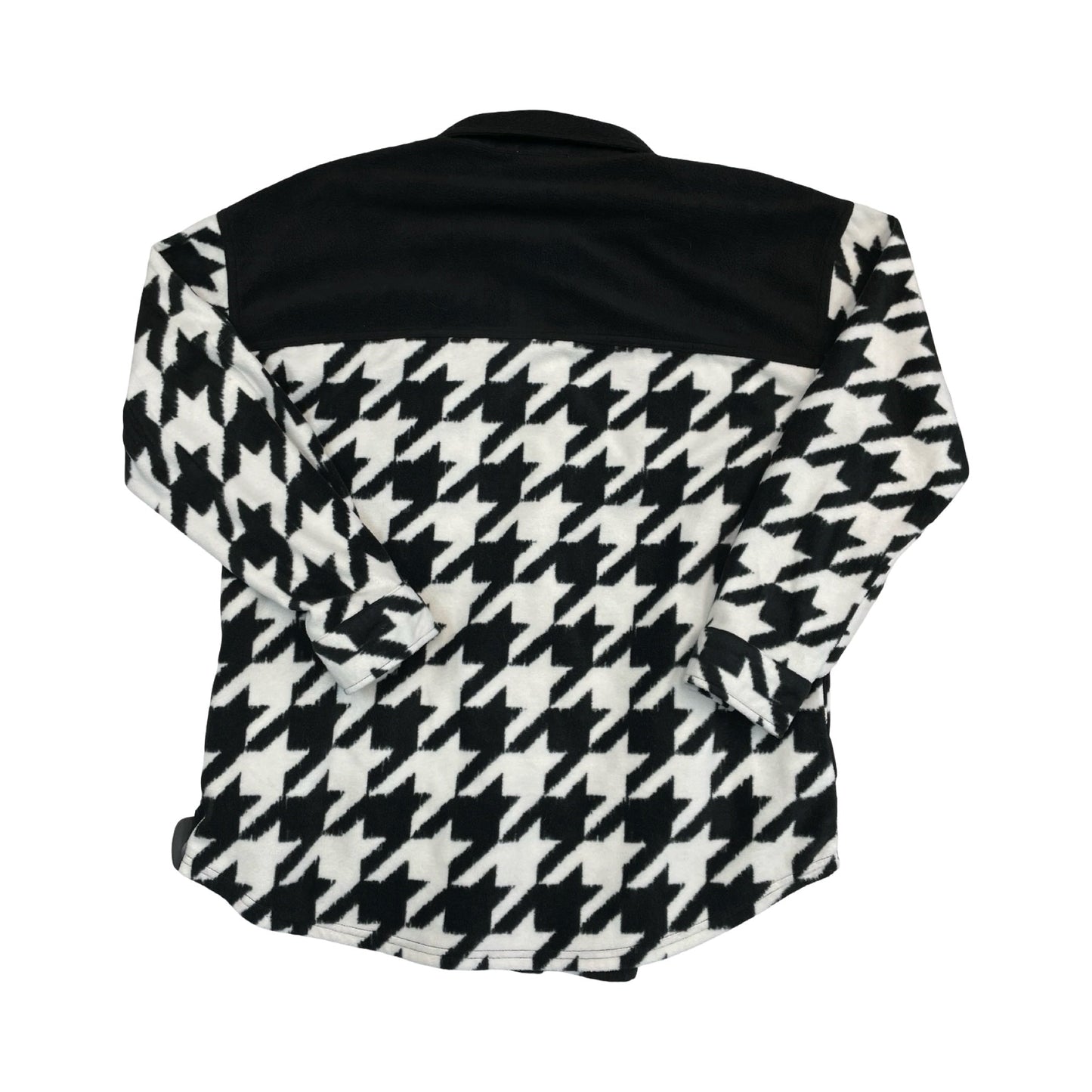 Jacket Fleece By Maurices In Black & White, Size:L