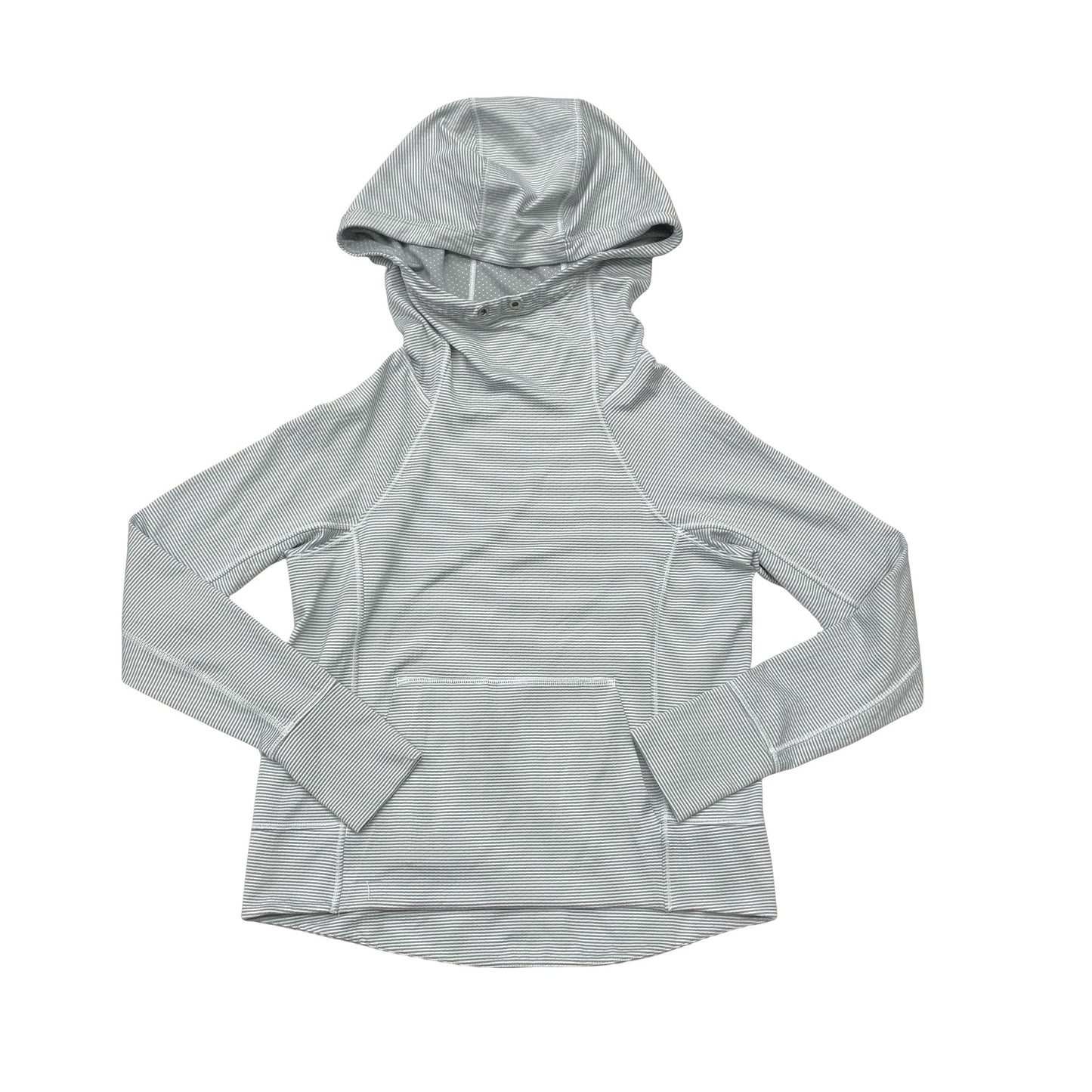 Athletic Top Ls Hoodie By Athleta In Grey, Size:S