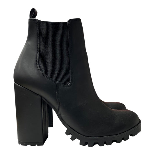 BOOTS ANKLE HEELS by STEVE MADDEN In BLACK, Size: 8