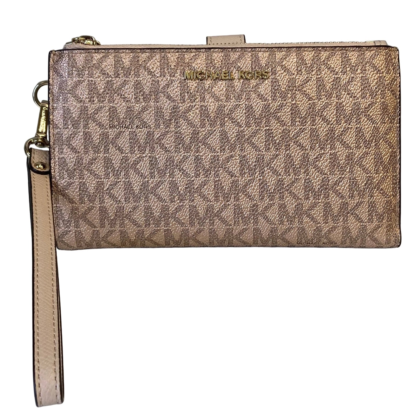 Wristlet Designer By Michael Kors In Peach, Size:Medium