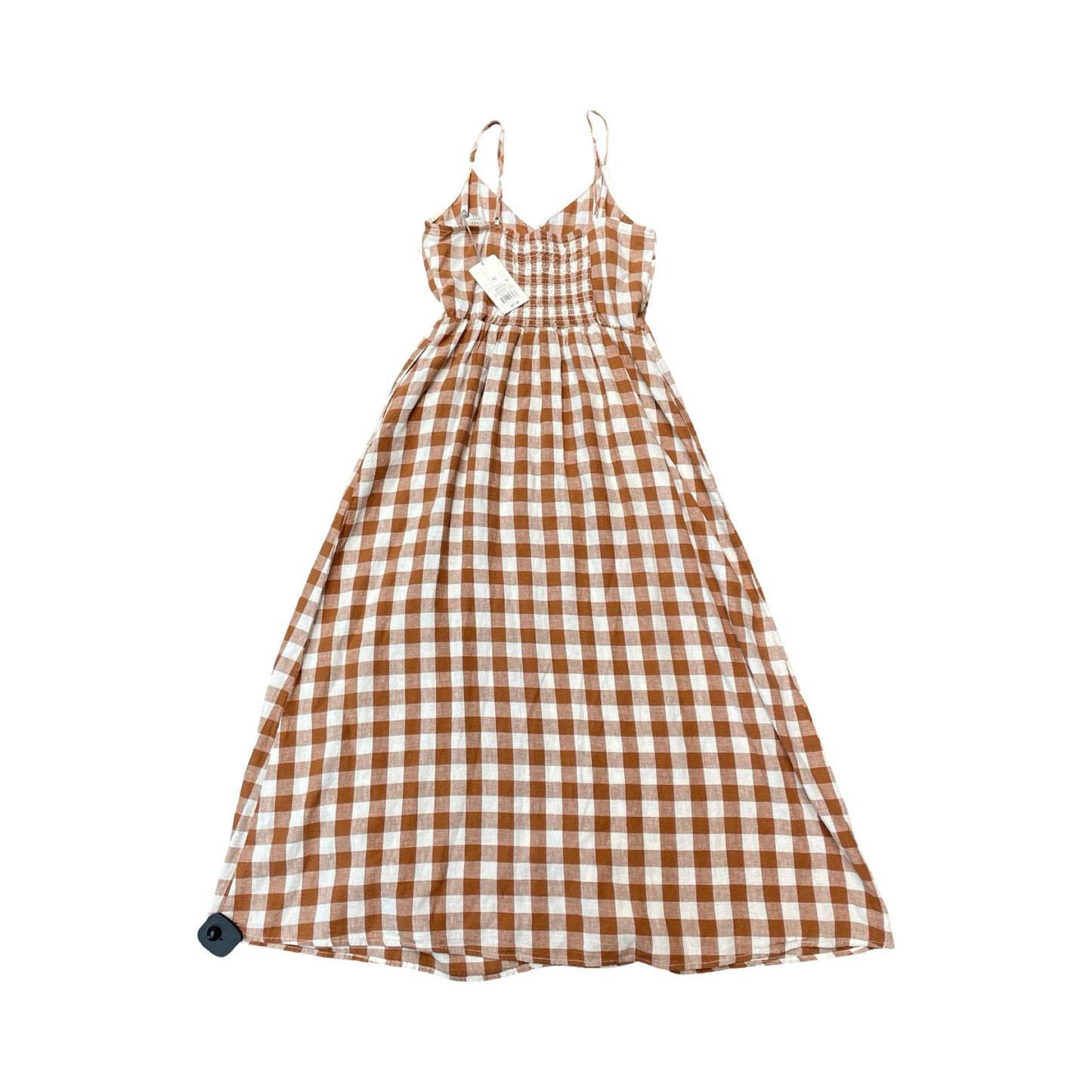 Dress Casual Midi By A New Day In Checkered Pattern, Size:Xs