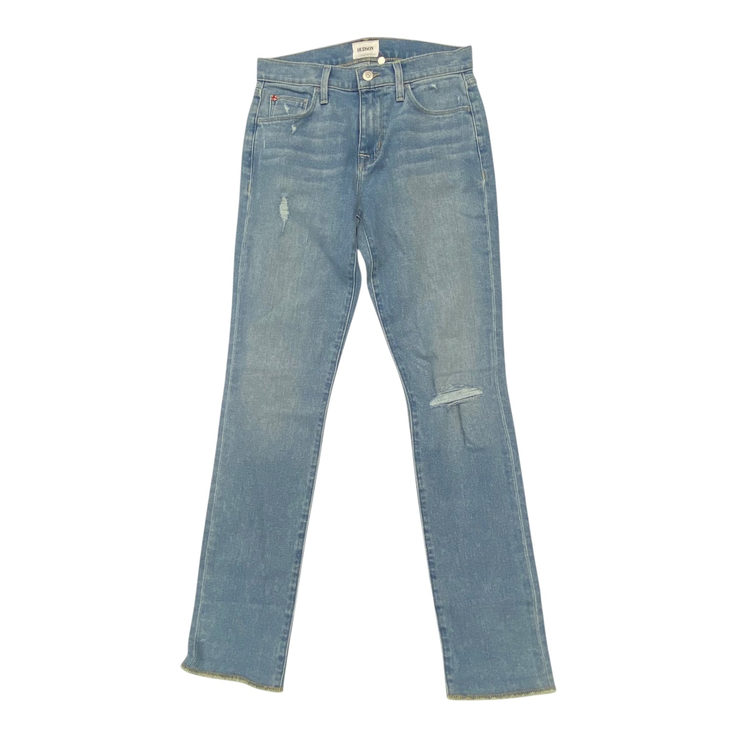 Jeans Straight By Hudson In Blue Denim, Size:0