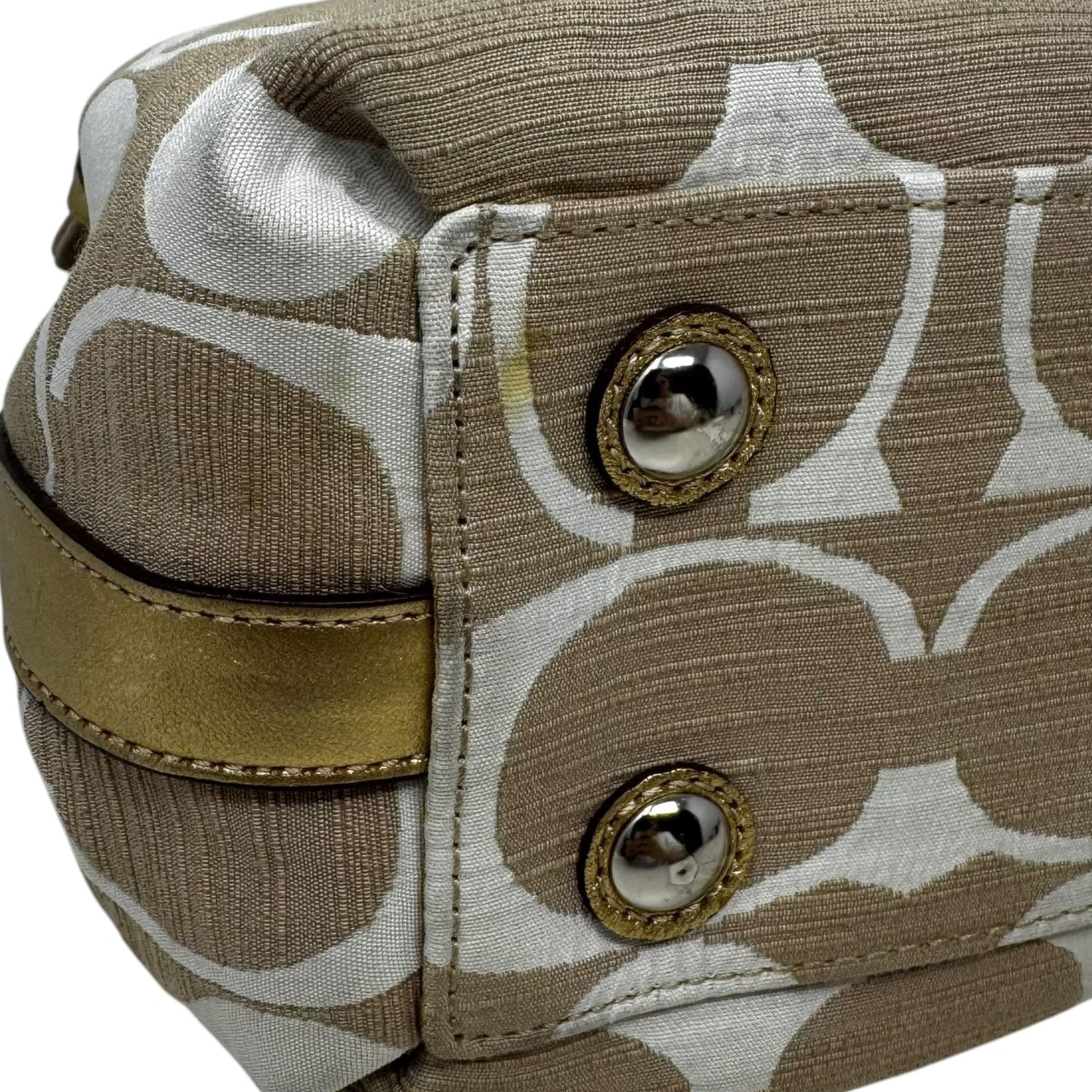 AS IS Penelope Signature Handbag Designer By Coach, Size: Medium