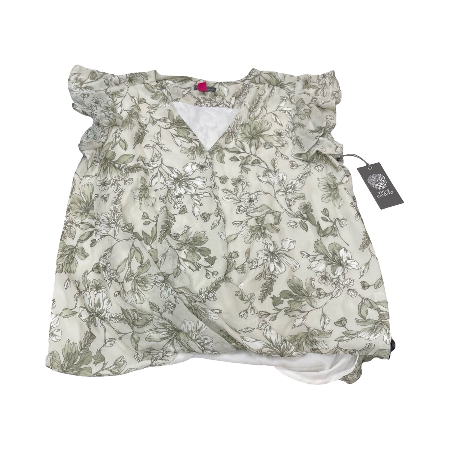 Top Sleeveless By Vince Camuto In Green, Size:Xs