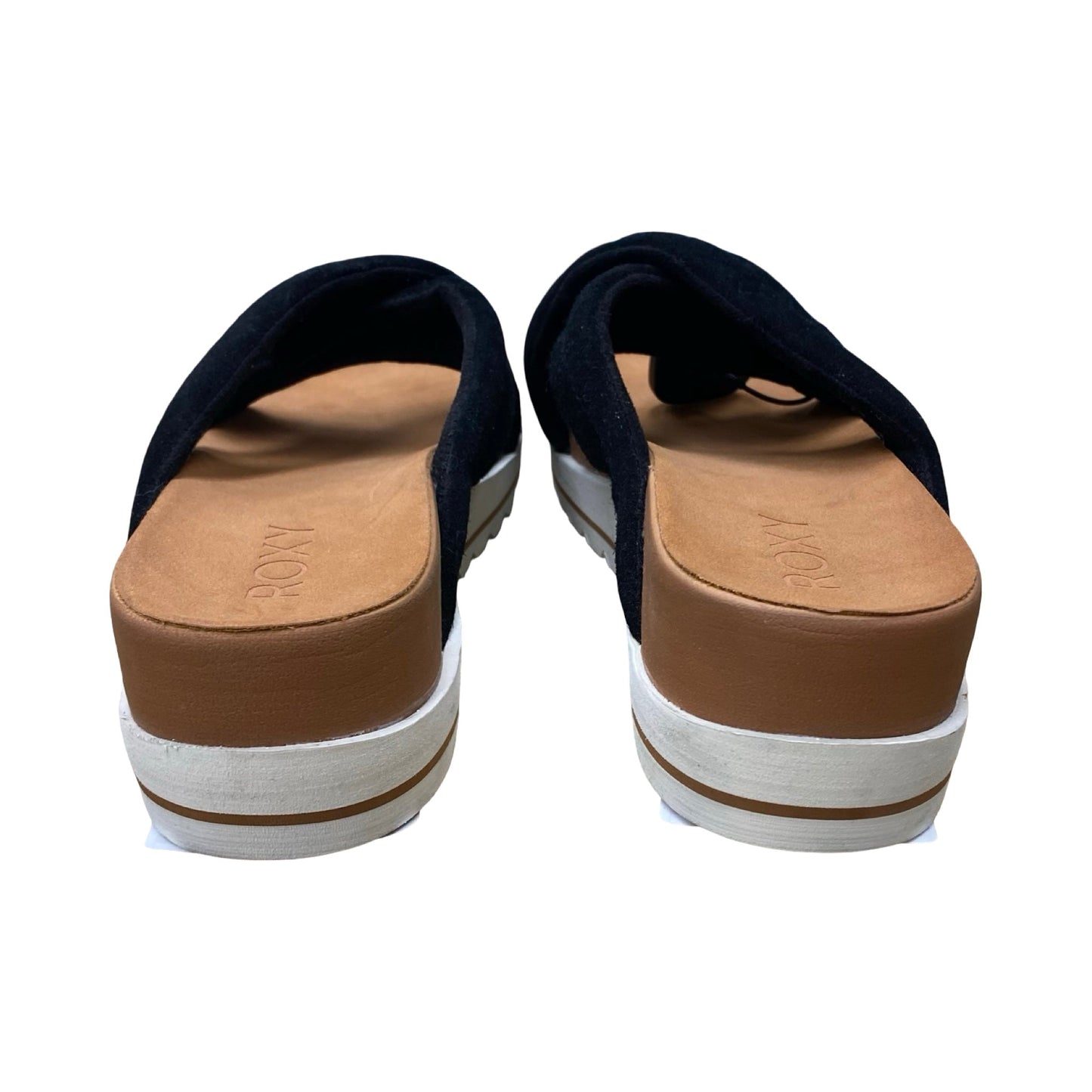 Shoes Flats By Roxy In Black & Brown, Size:9