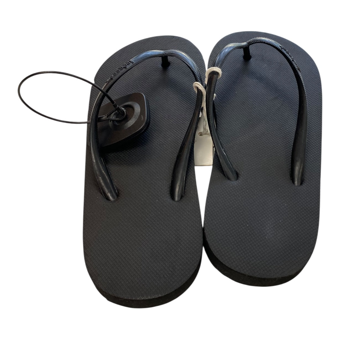 Sandals Flip Flops By Clothes Mentor In Black, Size:6