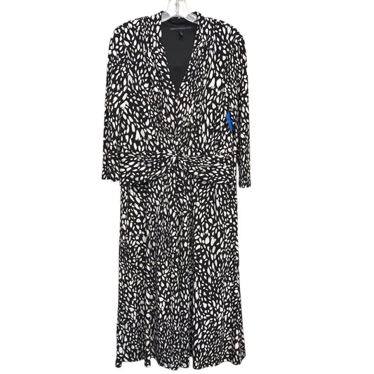 Dress Work By White House Black Market In Black & White, Size:L