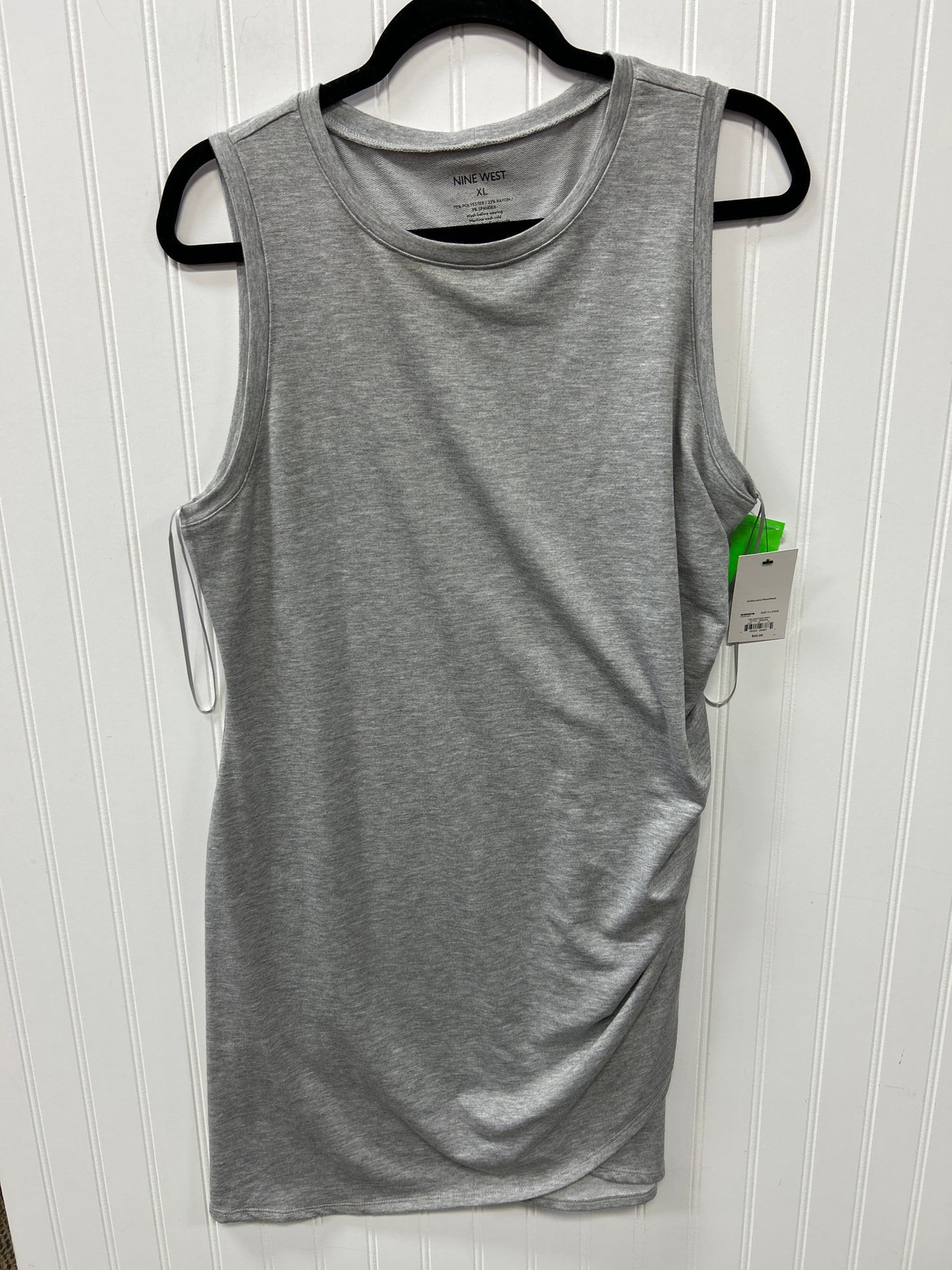 Dress Casual Midi By Nine West In Grey, Size:Xl