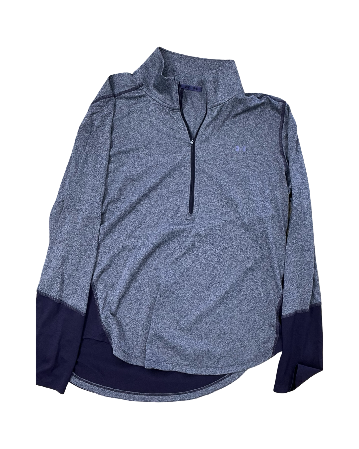 Athletic Top Ls Collar By Under Armour In Purple, Size:Xl
