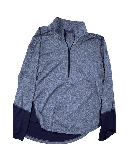 Athletic Top Ls Collar By Under Armour In Purple, Size:Xl