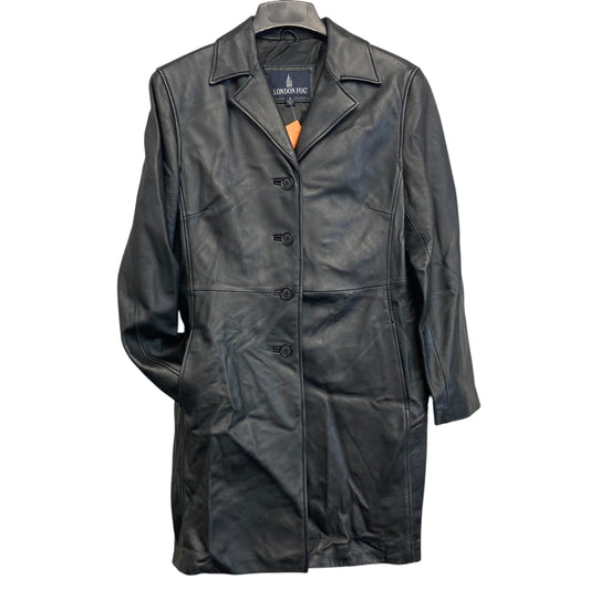 Coat Leather By London Fog In Black, Size:M