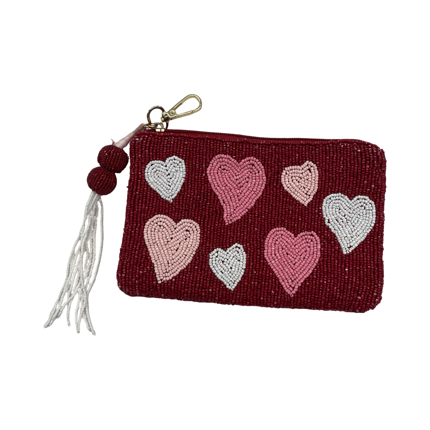 Makeup Bag By Clothes Mentor In Pink & Red, Size:Small