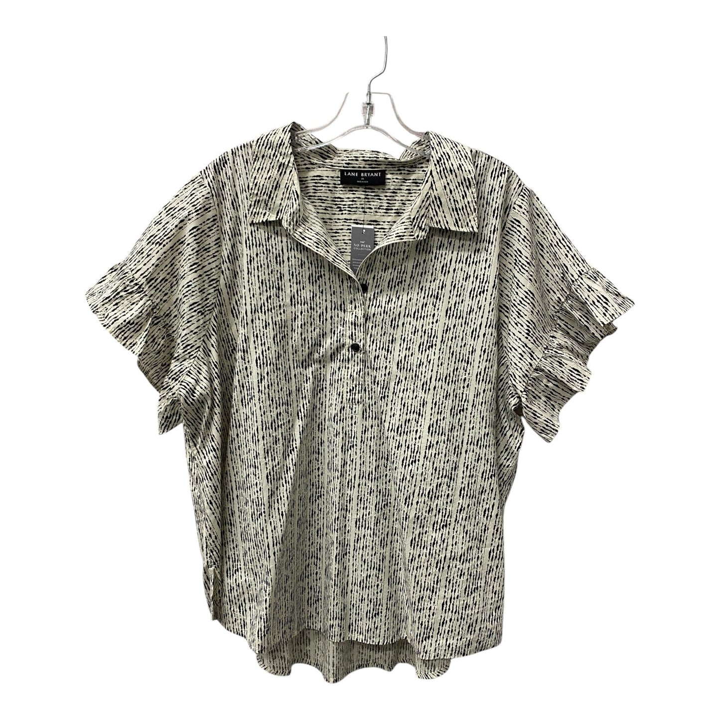 Top Ss By Lane Bryant In Black & White, Size:2X