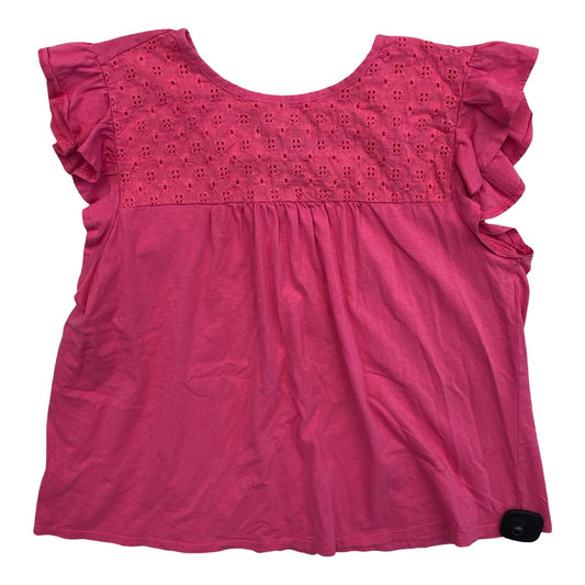 Top Sleeveless By Loft In Pink, Size:Xl