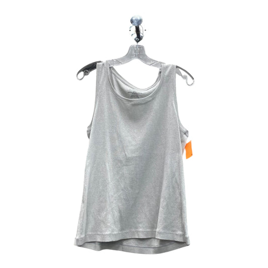 Top Sleeveless By Chicos In Silver, Size:Xl
