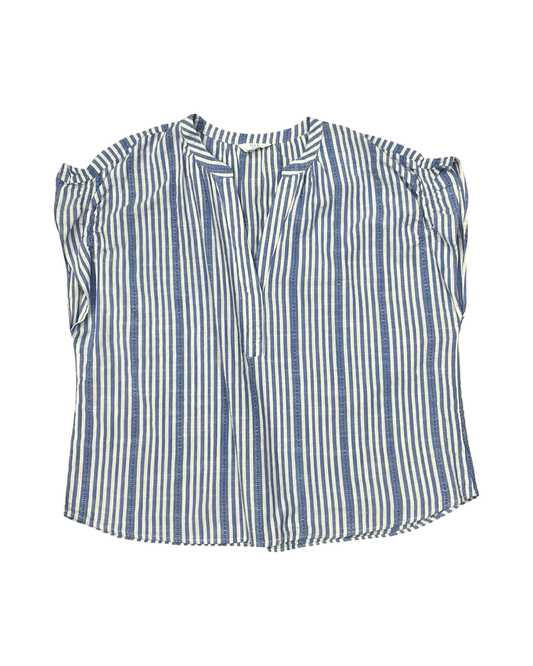 Top Ss By Time And Tru In Blue & White, Size:Xl