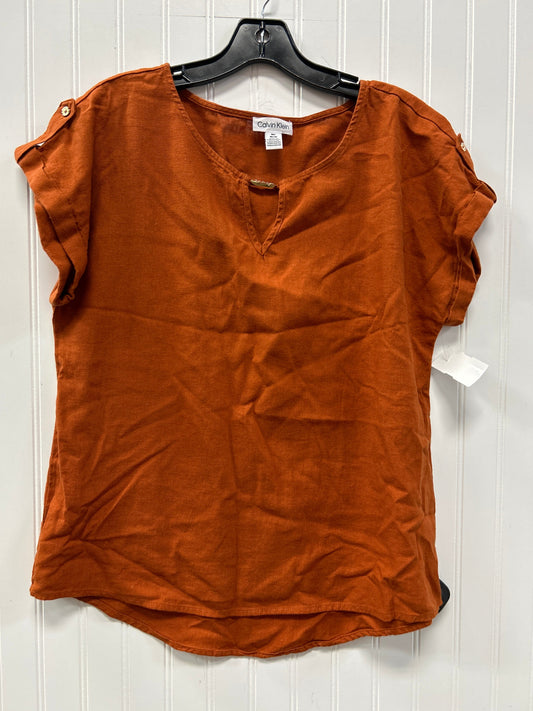 Pants Set 2Pc By Calvin Klein In Orange, Size:M