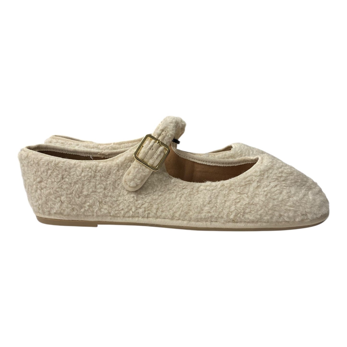 Shoes Flats By Universal Thread In Cream, Size:11