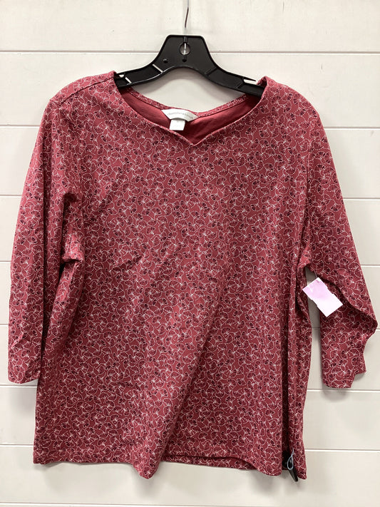 Top Ls By Christopher And Banks In Pink, Size:Xl