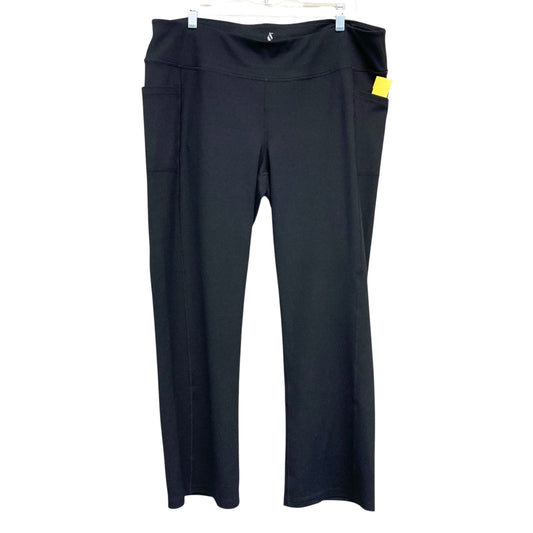 Athletic Leggings By Skechers In Black, Size:2X