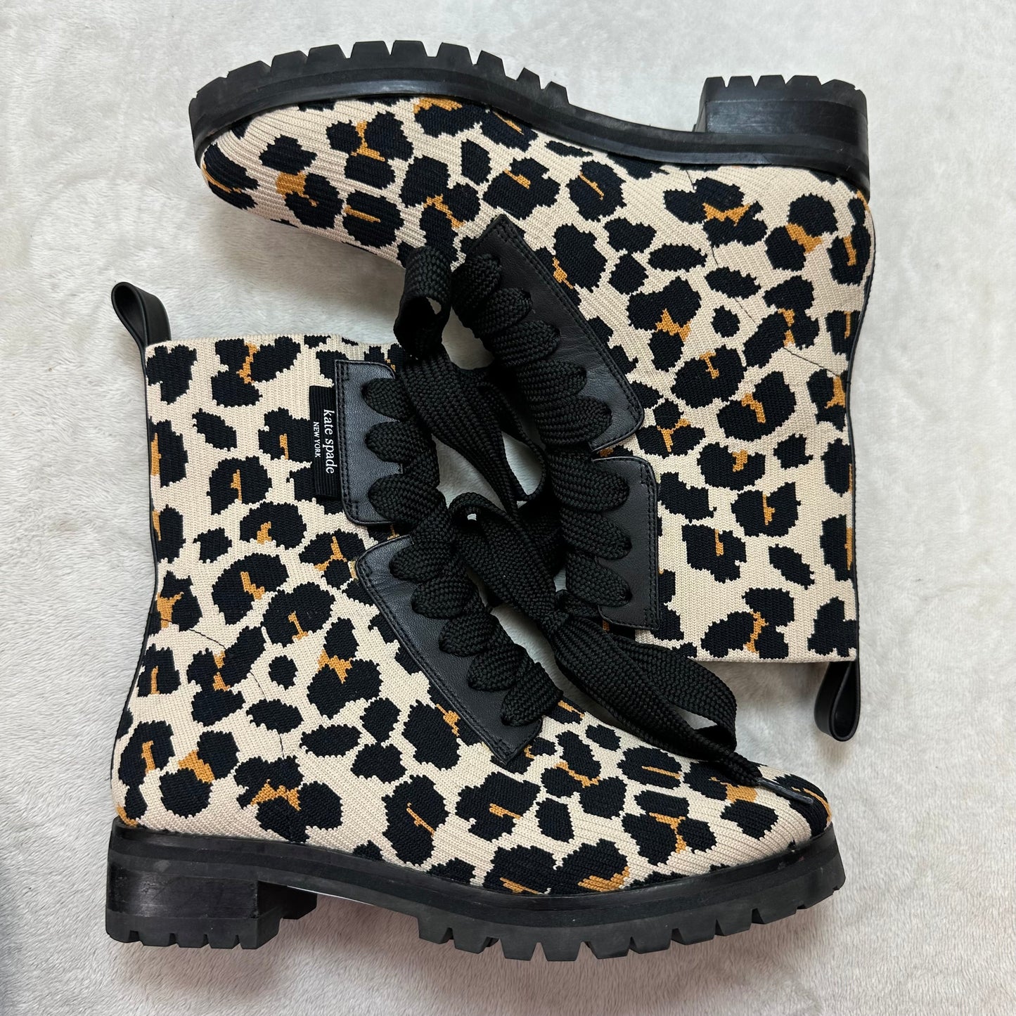Boots Designer By Kate Spade In Animal Print, Size: 6